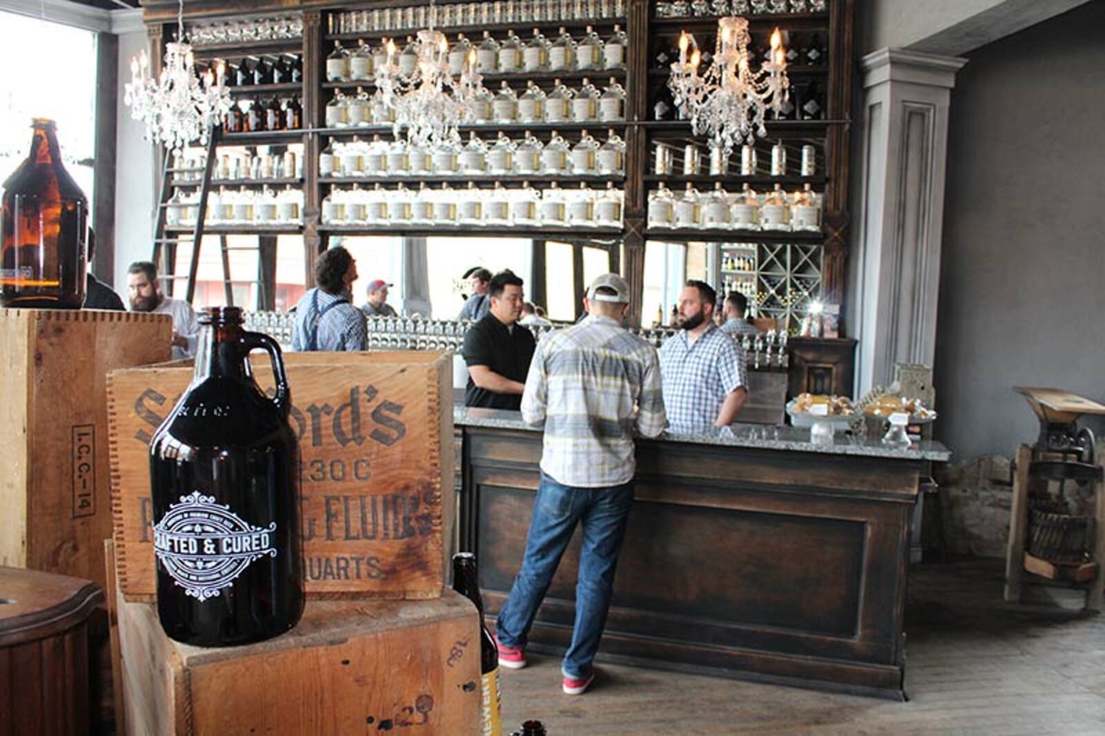 Crafted & Cured at 531 Wayne Ave. in Dayton hosted a "soft opening" on Wednesday, April 27, offering a peek at its 60 taps of craft beers and ciders, as well as bottled small-production wines. Beers are sold in sizes from 5-ounce tasting glasses to 64-ounce growlers. Cured meats are coming soon. Crafted & Cured is open from 3 p.m. to 9 p.m. daily. -- Mark Fisher