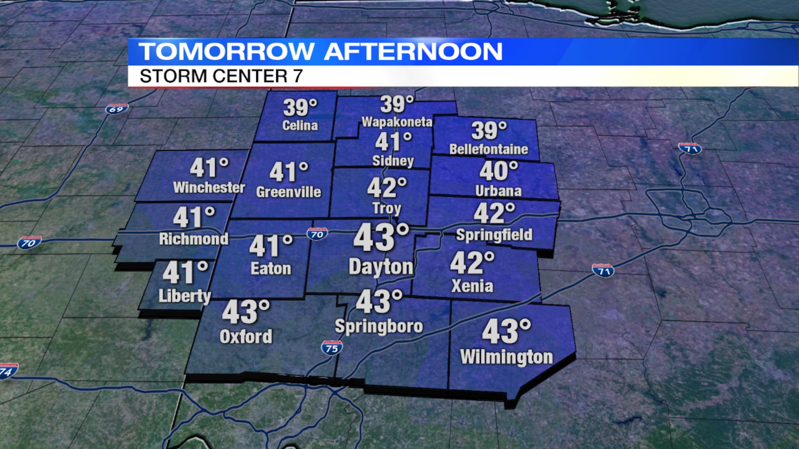 Storm Center 7 Weather Graphic
