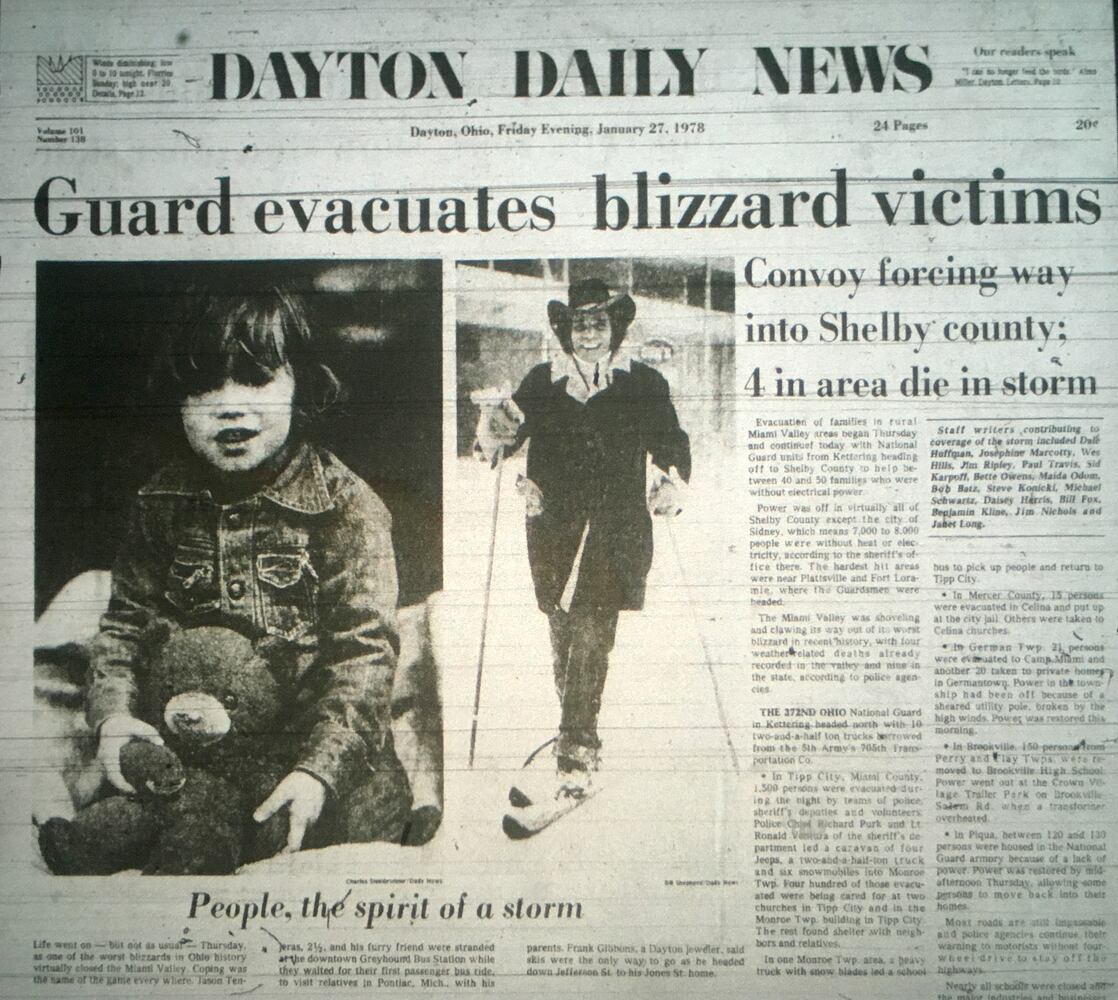 1978 blizzard newspaper pages