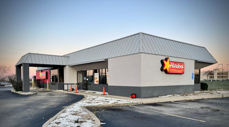 The Hardee's restaurant location at 4010 Colonel Glenn Highway in Fairborn was closed on Monday, Dec. 2. NATALIE JONES/STAFF
