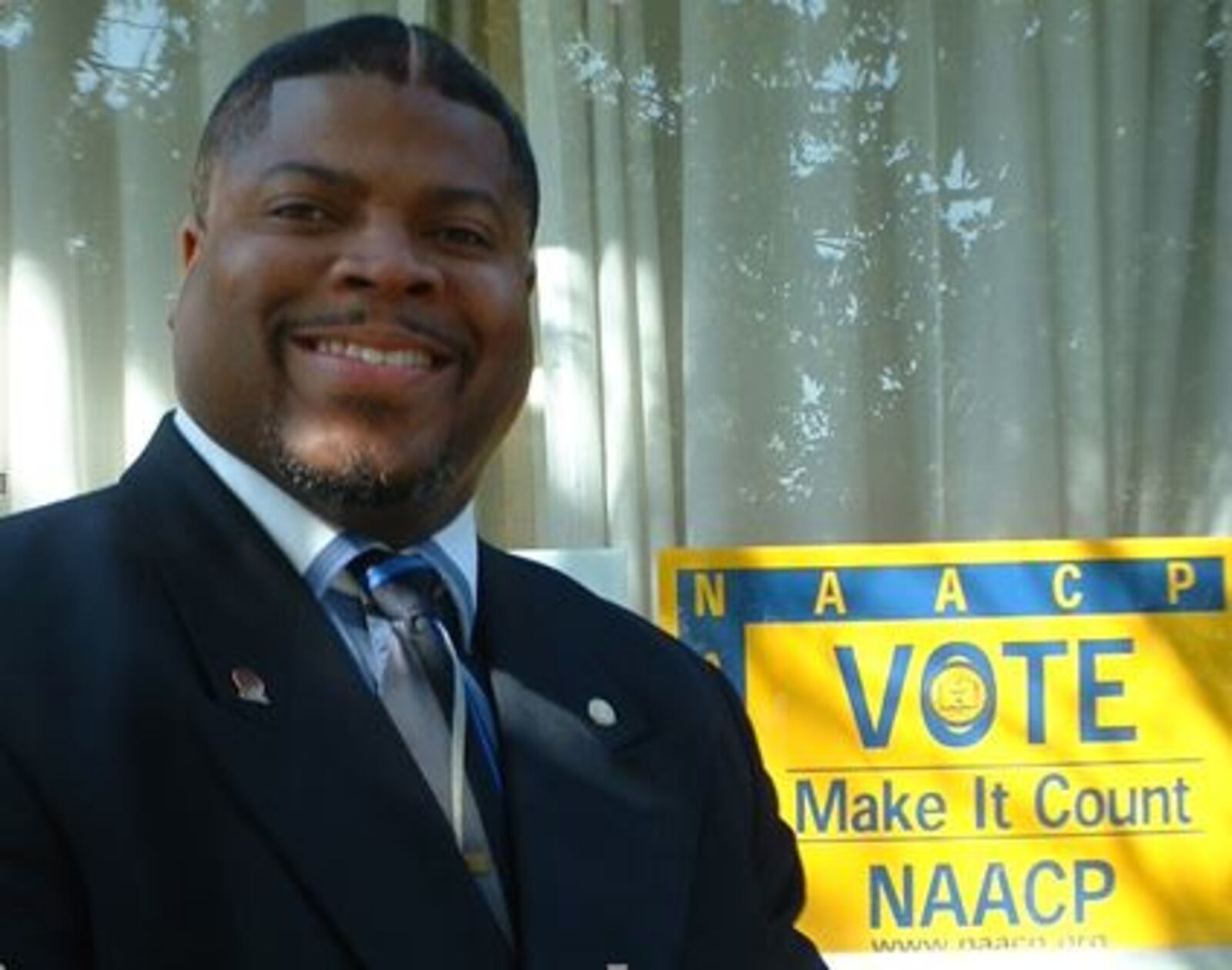 Derrick L. Foward was re-elected Sunday, Nov. 6, 2016, to his sixth two-year term as president of the Dayton Unit of the NAACP. (Contributed)