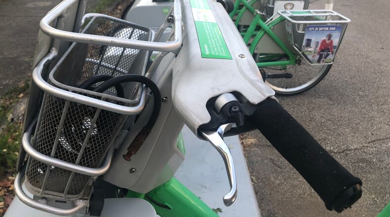 Bells on bicycles are currently required under Dayton law, but city commissioners are considering changing that. CORNELIUS FROLIK/STAFF