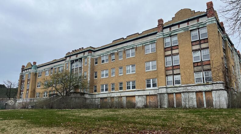 The old Fout Hall on the United Theological Seminary campus in northwest Dayton, which is being transformed by the Omega Community Development Corp. CORNELIUS FROLIK / STAFF