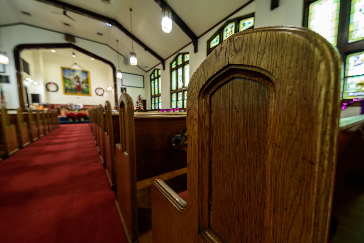 PHOTOS: A look inside McKinley United Methodist Church decorated for Christmas