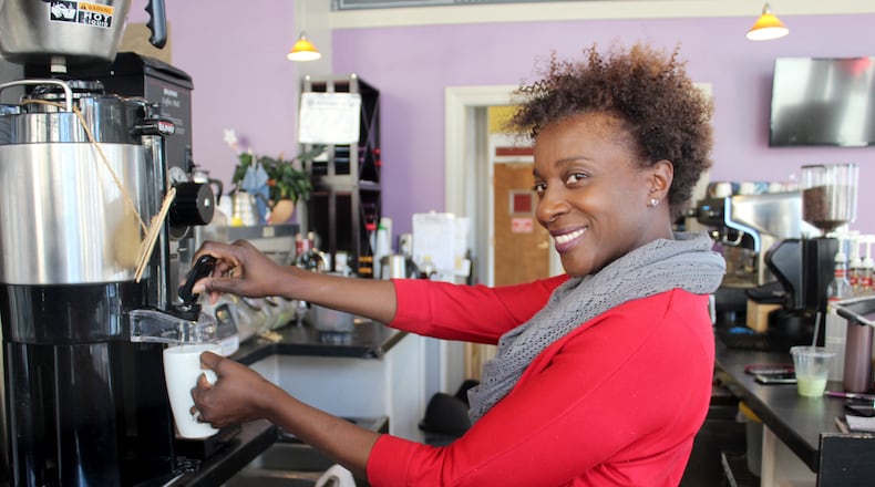 The Downtown Browns are made up of Lisa Scott of Beaute Box Lashes Dayton; Jasmine Brown of De’Lish Cafe,  Kate Rivers of Twist Cupcakery and Juanita Darden-Jones of Third Perk Coffeehouse & Wine Bar.