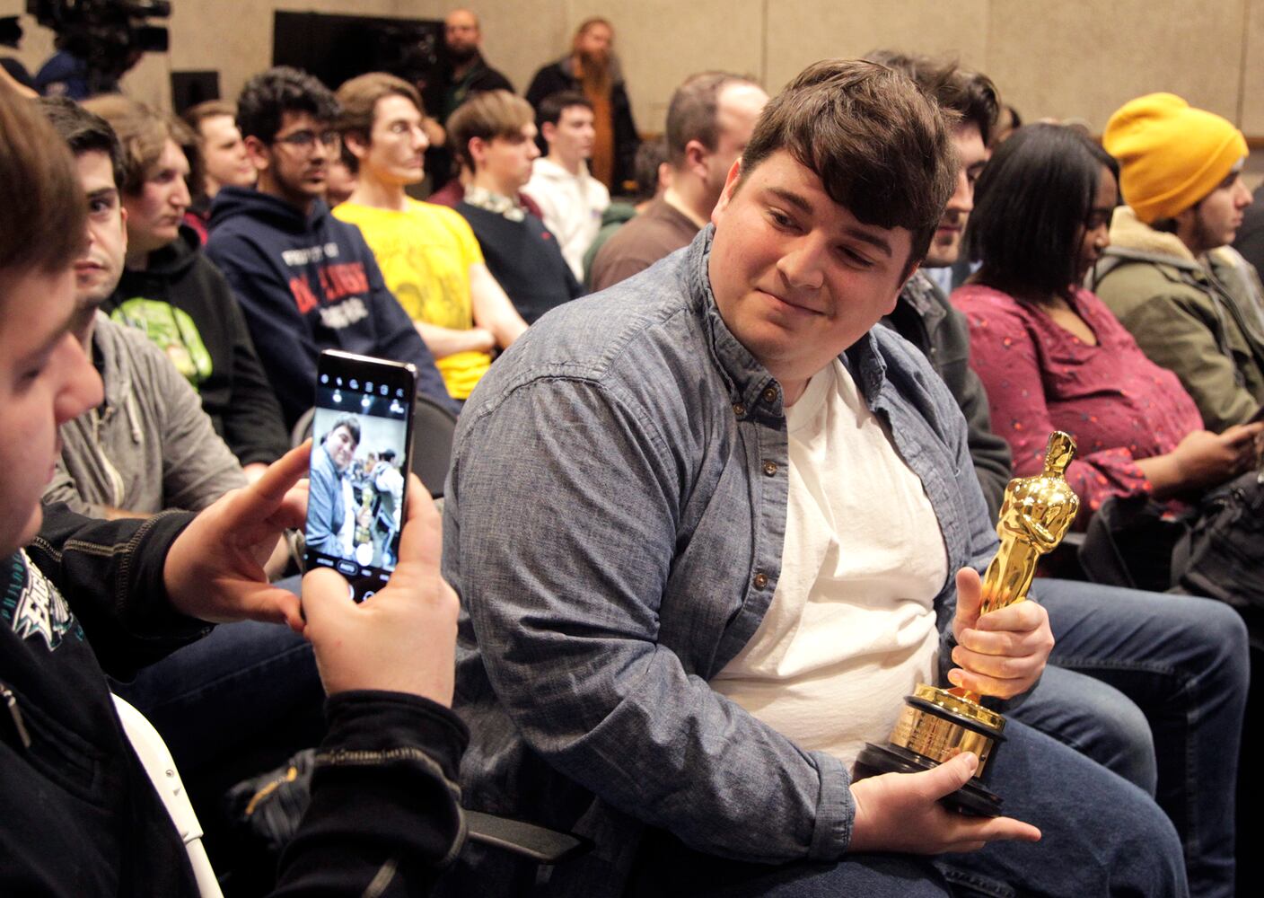PHOTOS: Oscars in tow, Academy Award winners Julia Reichert and Steven Bognar return to Wright State University