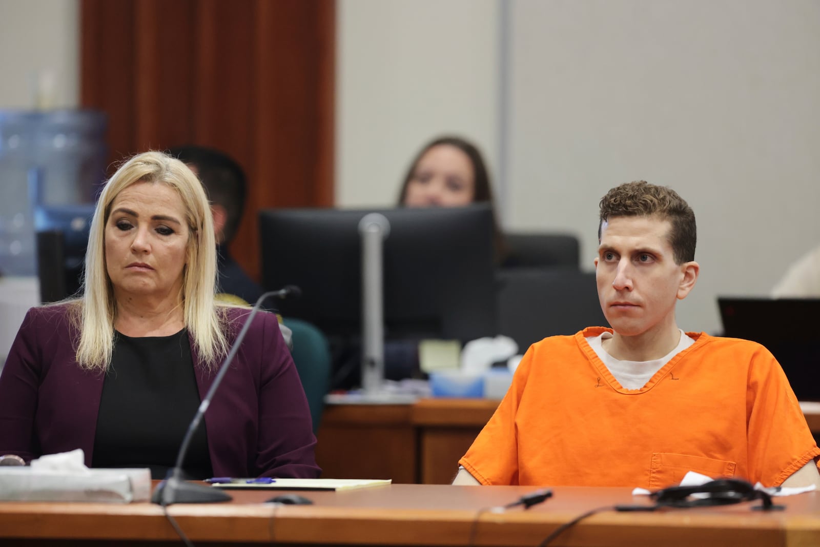 Bryan Kohberger appears at the Ada County Courthouse, for his sentencing hearing, Wednesday, July 23, 2025, in Boise, Idaho, for brutally stabbing four University of Idaho students to death nearly three years ago. (AP Photo/Kyle Green, Pool)