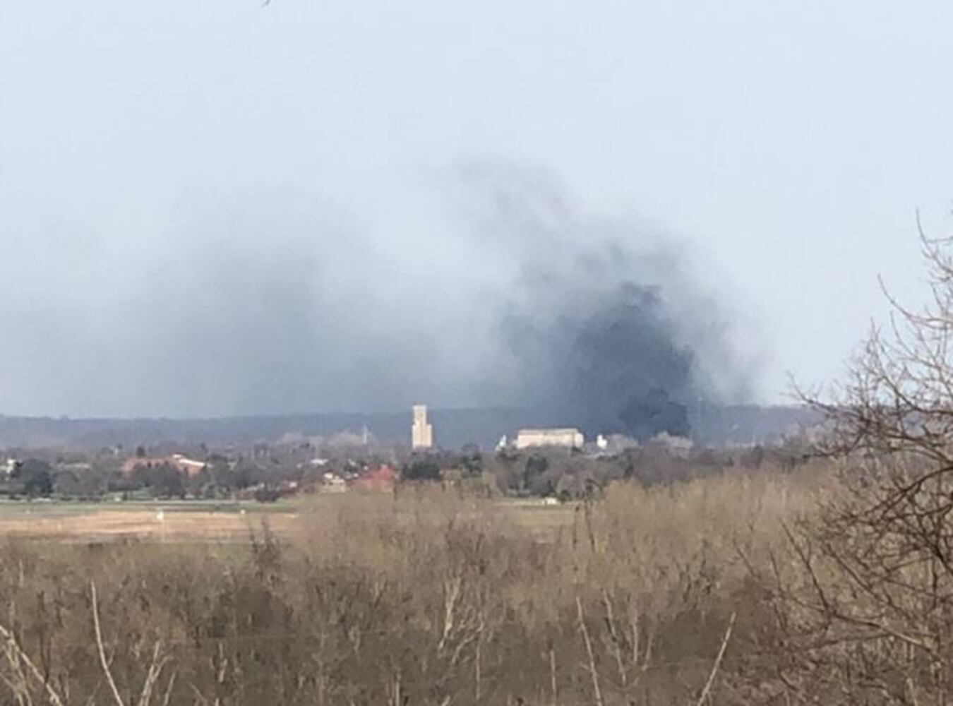 Calamityville training site fire