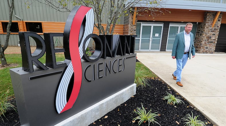 J. Micah North, CEO of Resonant Sciences, at the company's new Beavercreek location. MARSHALL GORBY\STAFF