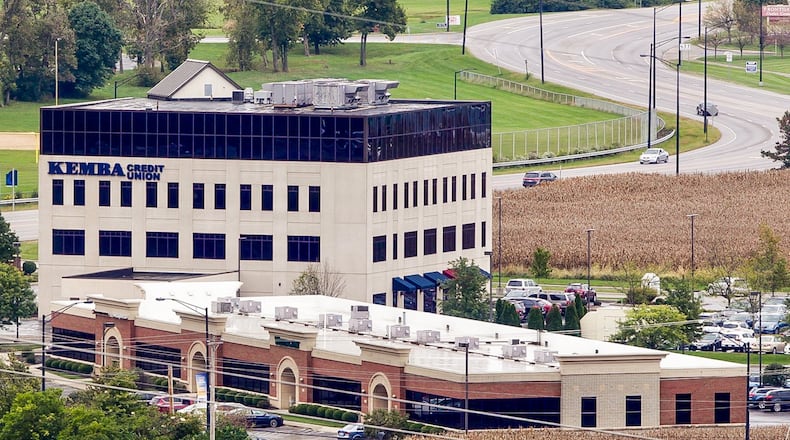 Kemba Credit Union’s location at 8763 Union Centre Blvd. in West Chester Twp. It is proposing to construct a 90,000-square-foot corporate headquarters in the Union Centre area. NICK GRAHAM/STAFF