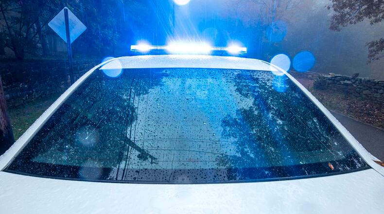 Stock photo of police lights.