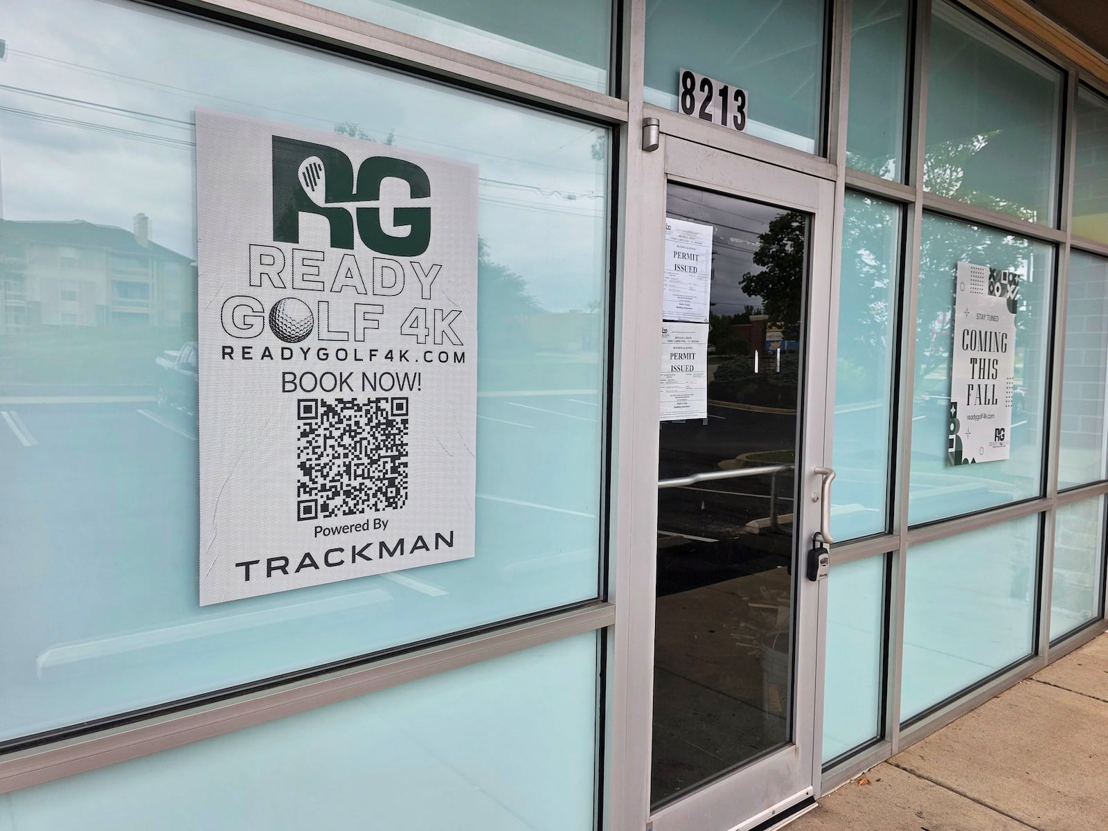 Construction has started on Ready Golf 4K indoor golf simulator on Highland Pointe Drive in West Chester Township. NICK GRAHAM/STAFF