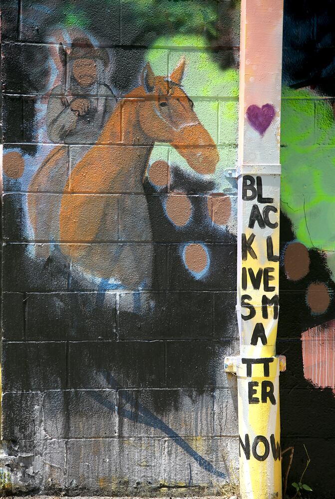 PHOTOS: Yellow Springs murals remember George Floyd