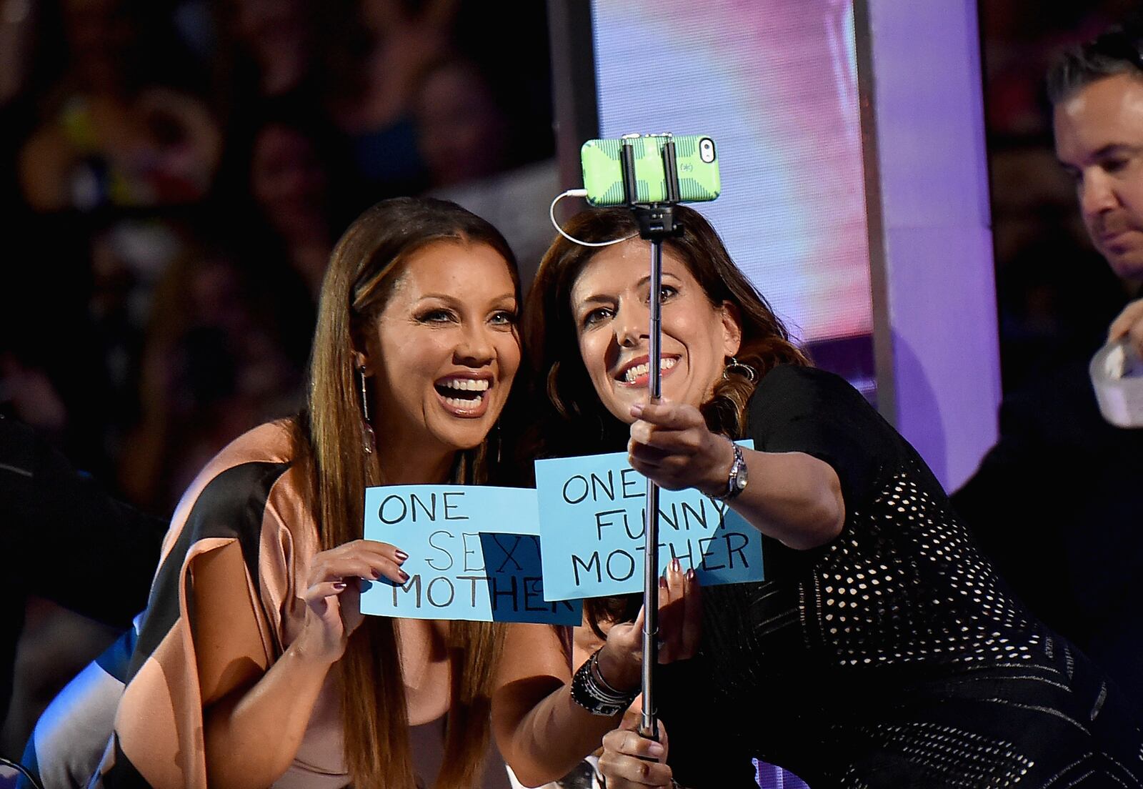 ATLANTIC CITY, NJ - SEPTEMBER 13:  Vanessa Williams and Miss New Jersey 1995 Dena Blizzard attend the 2016 Miss America Competition at Boardwalk Hall Arena on September 13, 2015 in Atlantic City, New Jersey.  (Photo by Michael Loccisano/Getty Images for dcp)