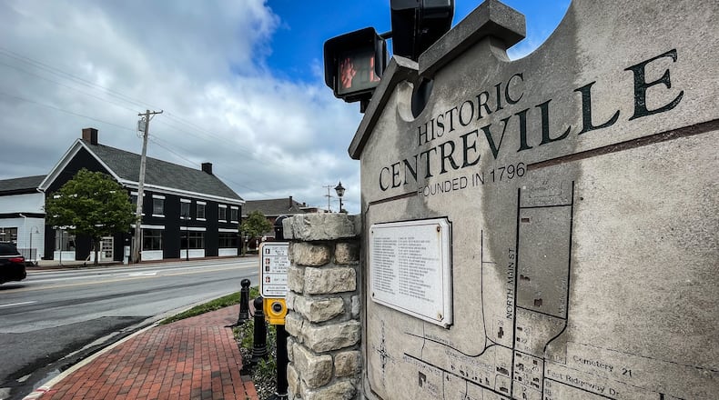 Agave & Rye, at 11 N. Main St. in Centerville is part of the city's second outdoor drinking area, this one in a portion of its Uptown area. JIM NOELKER/STAFF