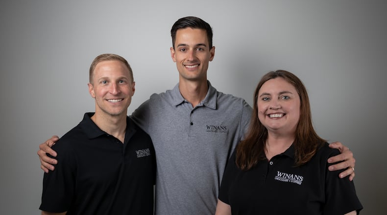 The Winans executive team (L-R) Dusty Blythe (current Financial Controller and Director of Marketing), Wilson Reiser (current CEO), Amy Snyder (current COO) are poised to lead the home town chocolate company into a period of tremendous growth over the next few years.
