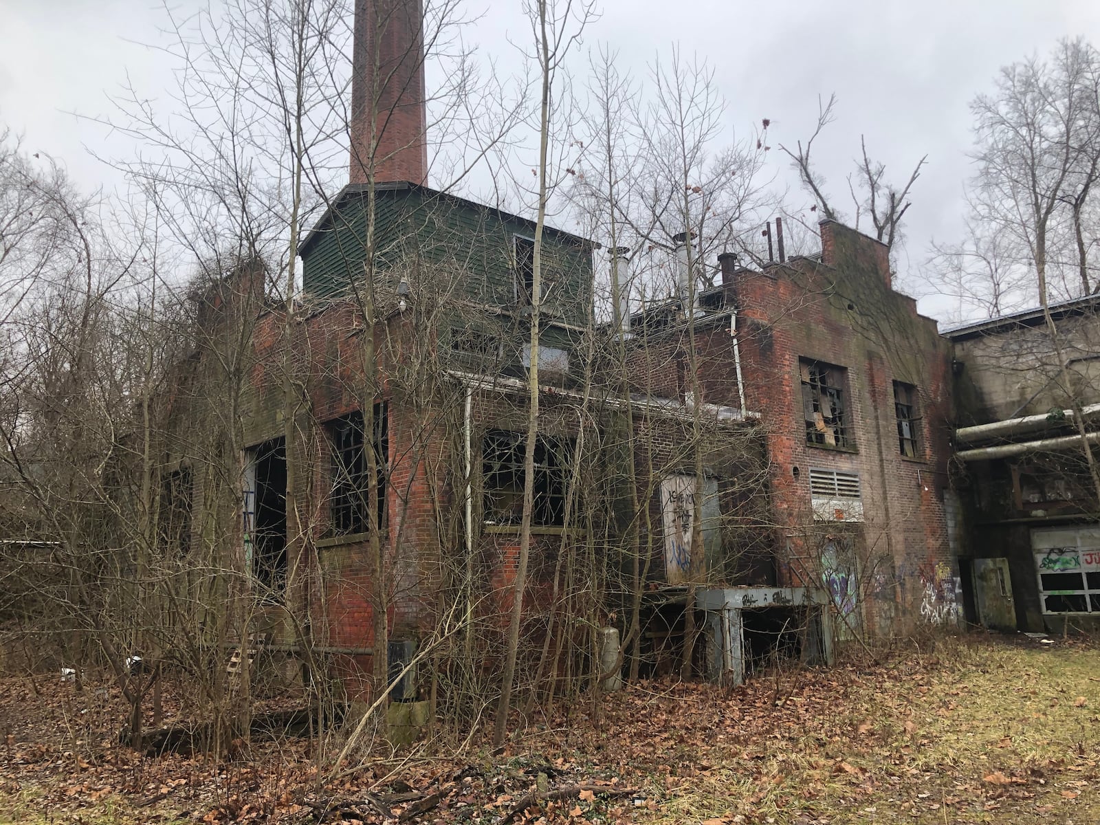 The former Antioch College power plant, which was demolished last year. Glen Helen has since restored the wetland underneath. CONTRIBUTED