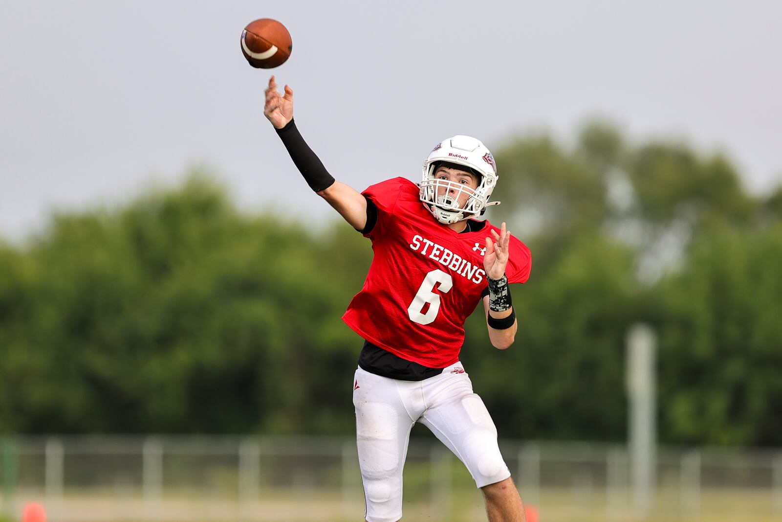 Stebbins hosted Tecumseh in the final preseason scrimmage of the season on Thursday night at Edmundson Stadium in Riverside. MICHAEL COOPER / STAFF PHOTO
