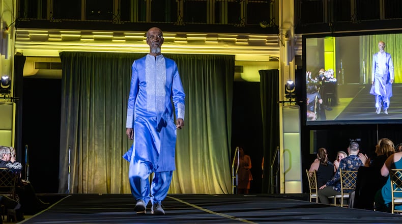 Bing Davis models for a fashion show fundraiser last month. Contributed by Beth Larsen Photography