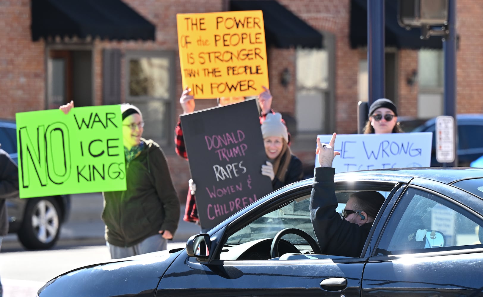 No Kings protest in Troy