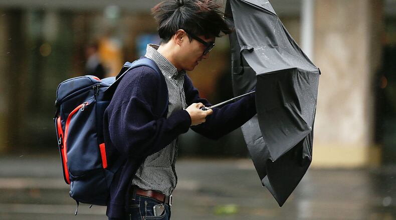 Very windy with showers today