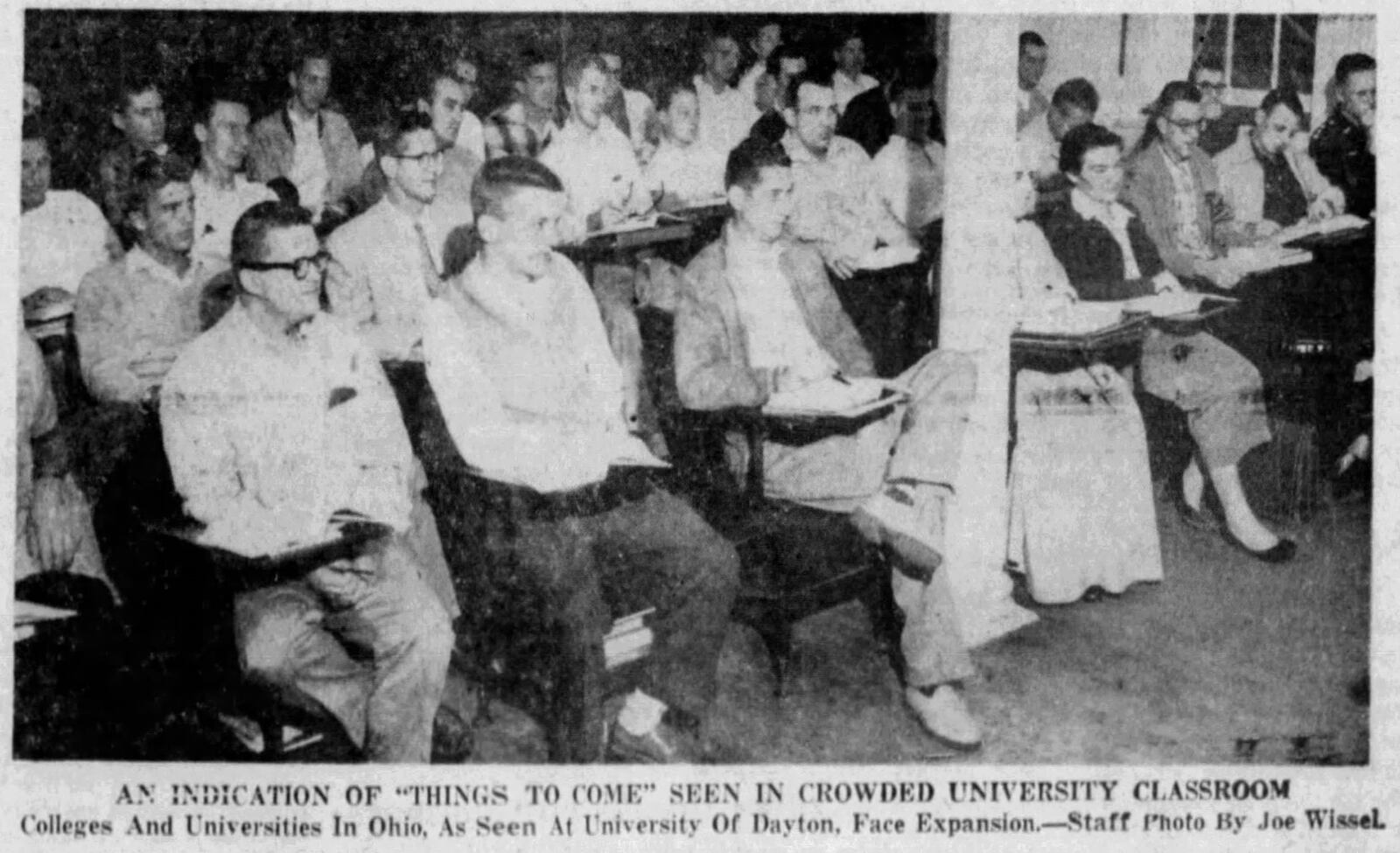 Oct. 21, 1956: Mounting enrollments pose many university problems. DAYTON DAILY NEWS ARCHIVES