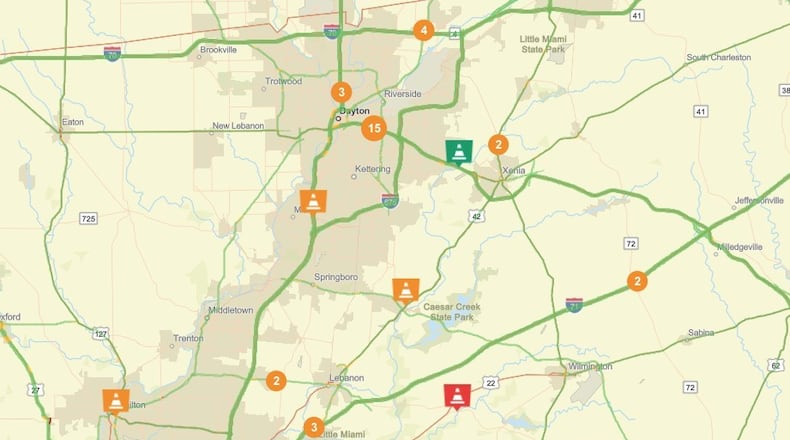 Key traffic alerts and construction updates for week starting Mar. 8, 2026. PHOTO / OHGO.COM OHIO DEPARTMENT OF TRANSPORTATION