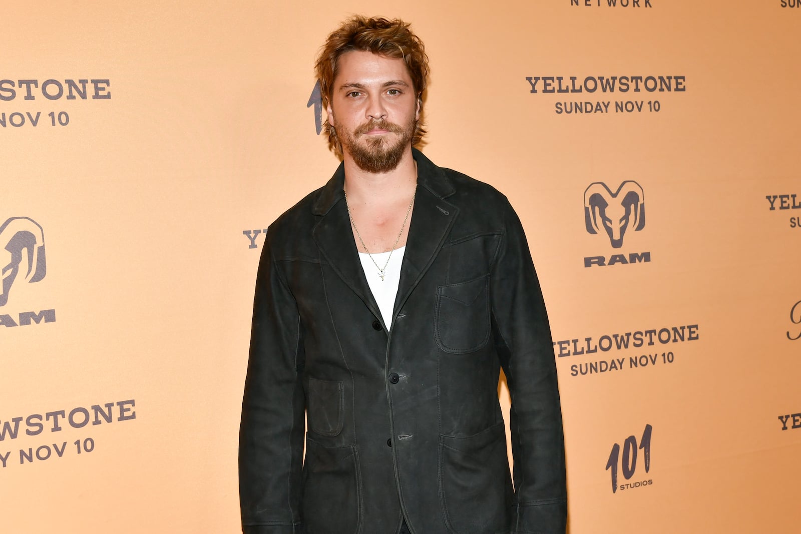 Luke Grimes attends the premiere of Paramount's "Yellowstone" season five at the Museum of Modern Art on Thursday, Nov. 7, 2024, in New York. (Photo by Evan Agostini/Invision/AP)