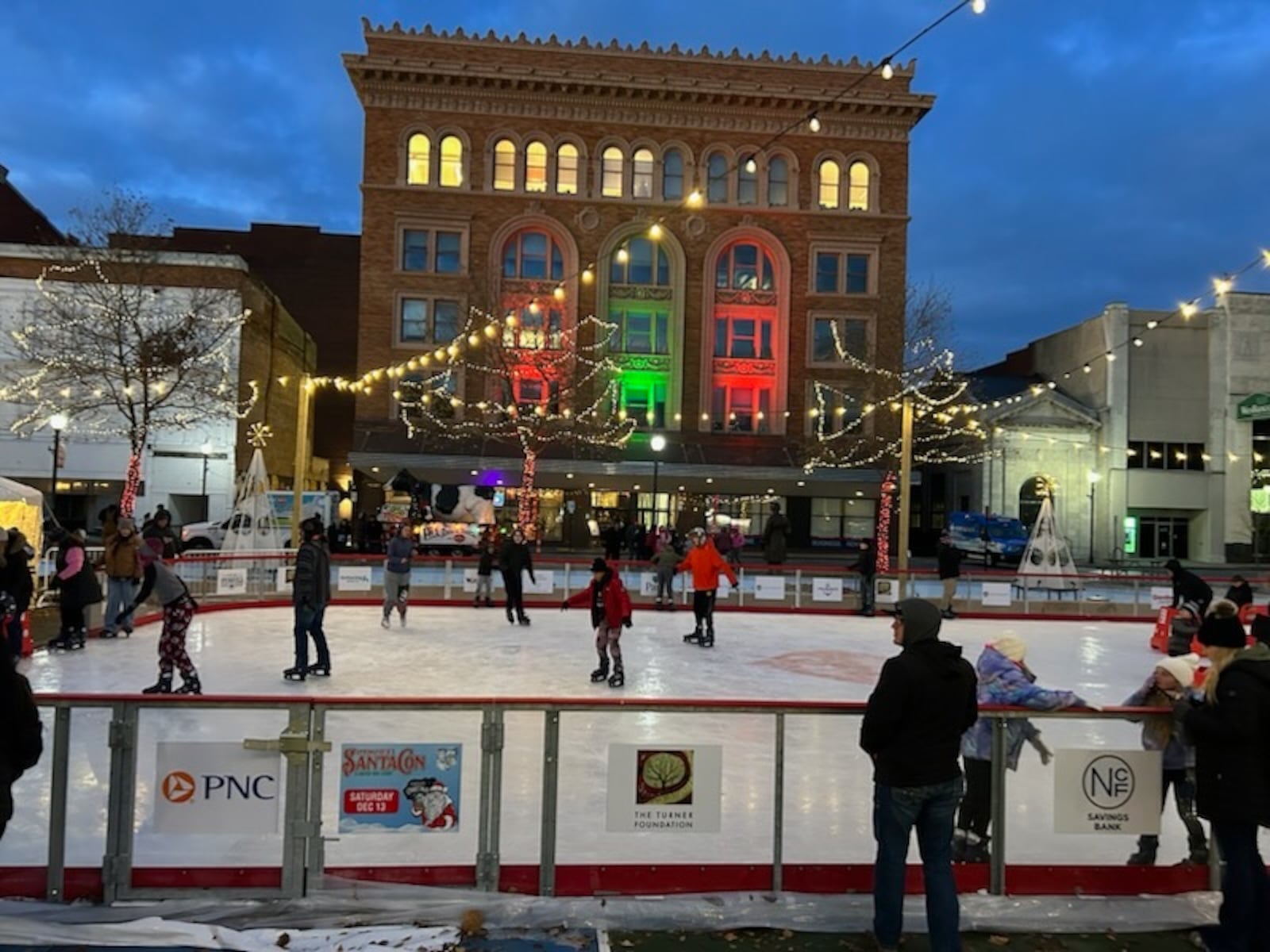 The outdoor skating rink was one of the most popular attractions of the start of the 2025 Holiday in the City festivities on Friday, Nov. 28. The ice rink will be open Thursdays through Sundays through Jan. 4. BRETT TURNER/CONTRIBUTED PHOTO