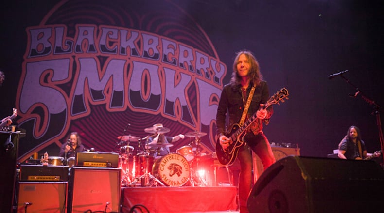NASHVILLE, TENNESSEE - FEBRUARY 23: Charlie Starr of the band Blackberry Smoke performs at the Ryman Auditorium on February 23, 2019 in Nashville, Tennessee. (Photo by Jason Kempin/Getty Images for Blackberry Smoke)