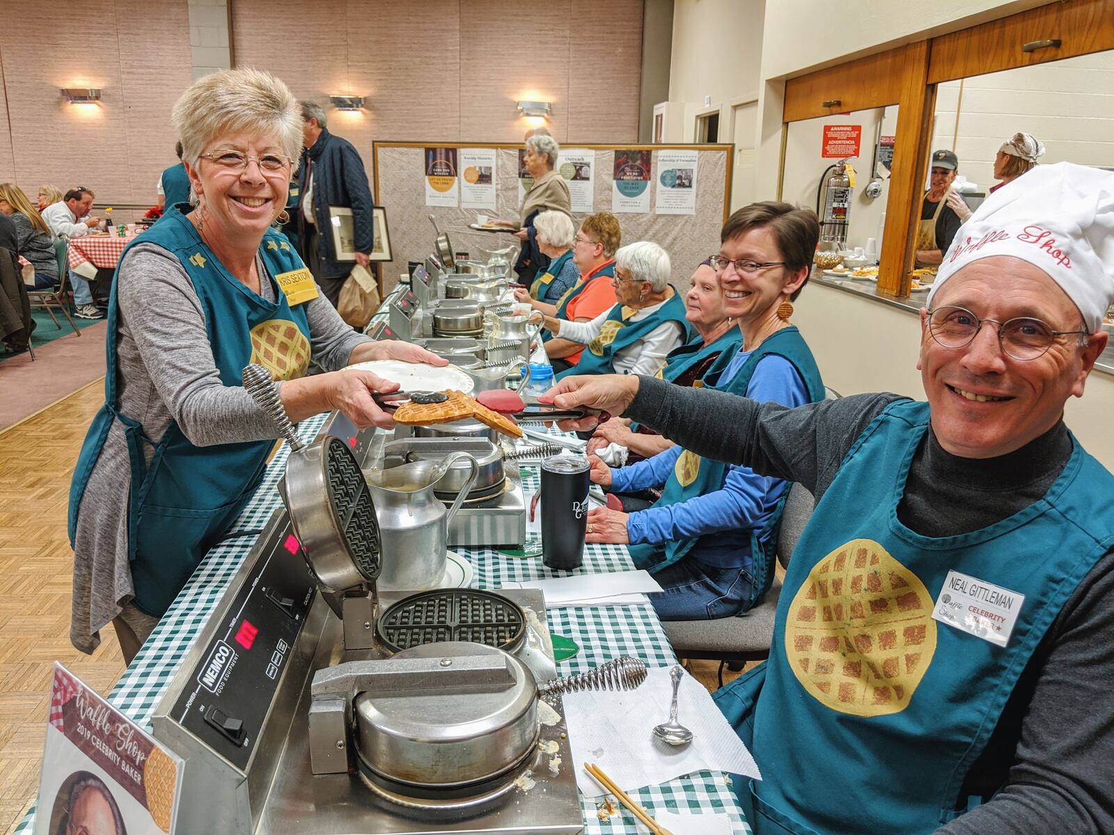 Throwback moments from 2019 at the last Waffle Shop at Christ Episcopal Church, 20 W. First St. in downtown Dayton. The Waffle Shop will return as an in-person event Nov. 14-17. 