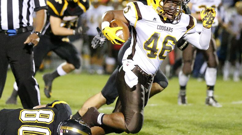 Kenton Ridge’s Kobe Holtz. Bill Lackey/Staff