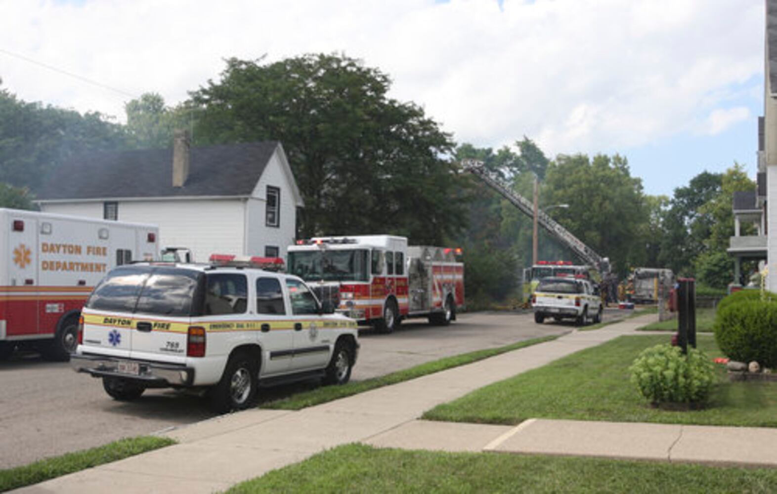 Firefighter injured at fire on Conover St.