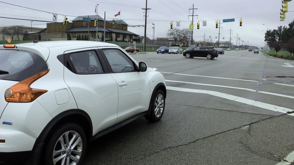 Col. Glenn Highway near Wright State University. FILE