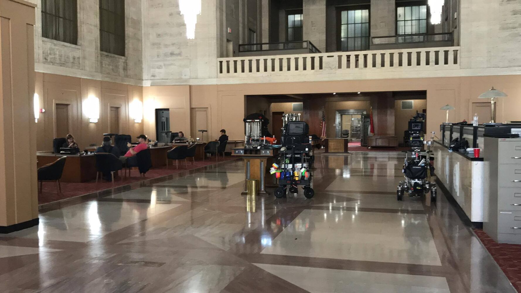 Scenes from Robert Redford movie filming in downtown Dayton