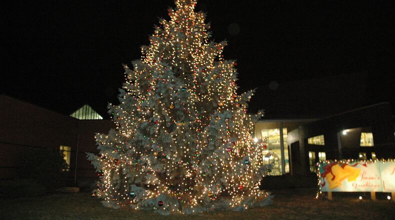 Many northern Dayton suburbs are hosting Christmas events in the coming weeks. This is a file photo from Vandalia’s tree lighting. CONTRIBUTED