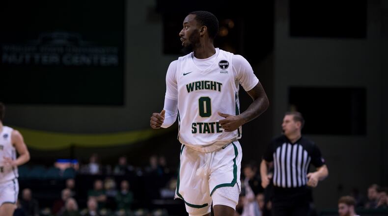 Wright State's Amari Davis during a game earlier this season. The Raiders lost to Cleveland State on Saturday night at the Nutter Center. Joe Craven/Wright State Athletics