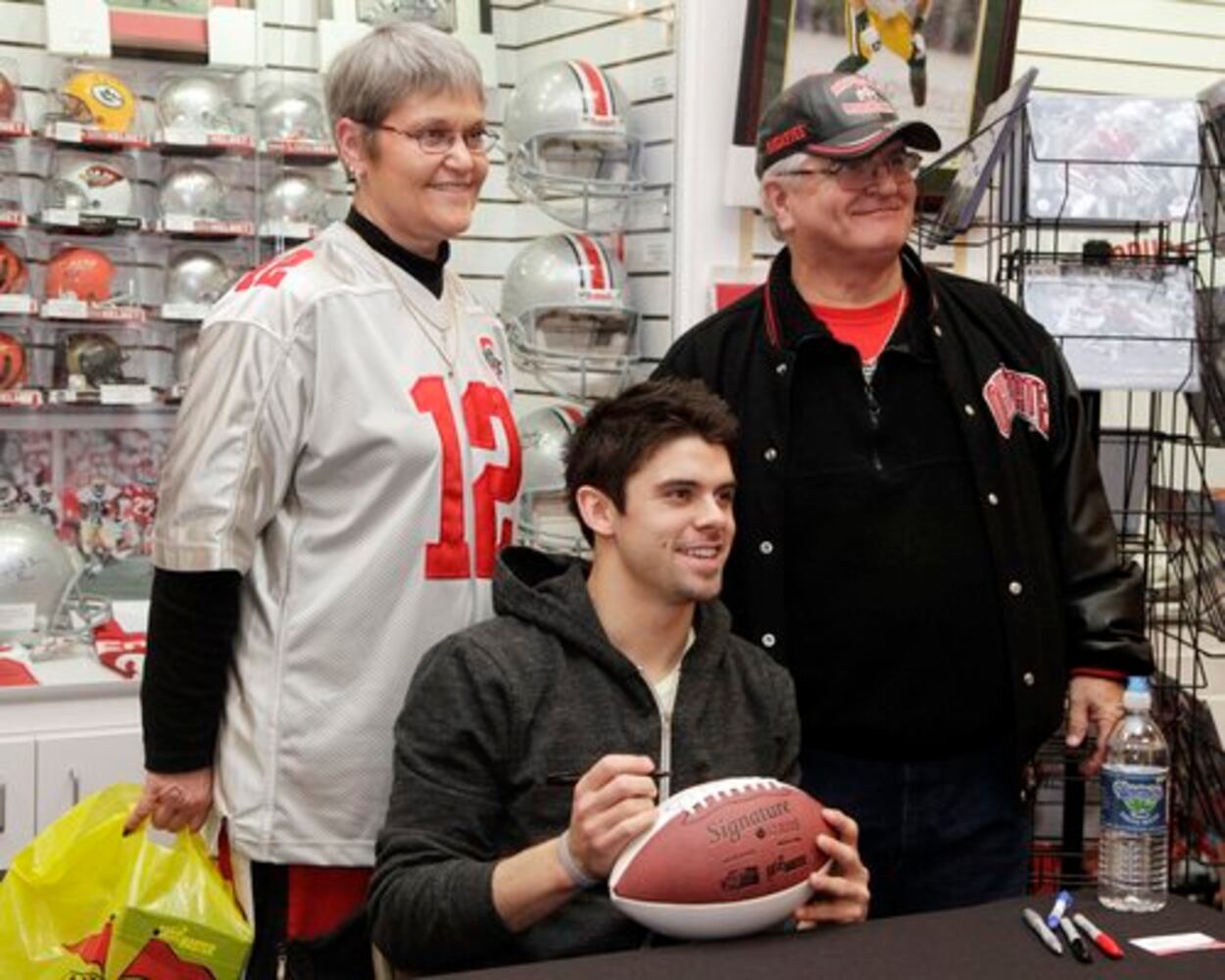 OSU's Dane Sanzenbacher signs autographs
