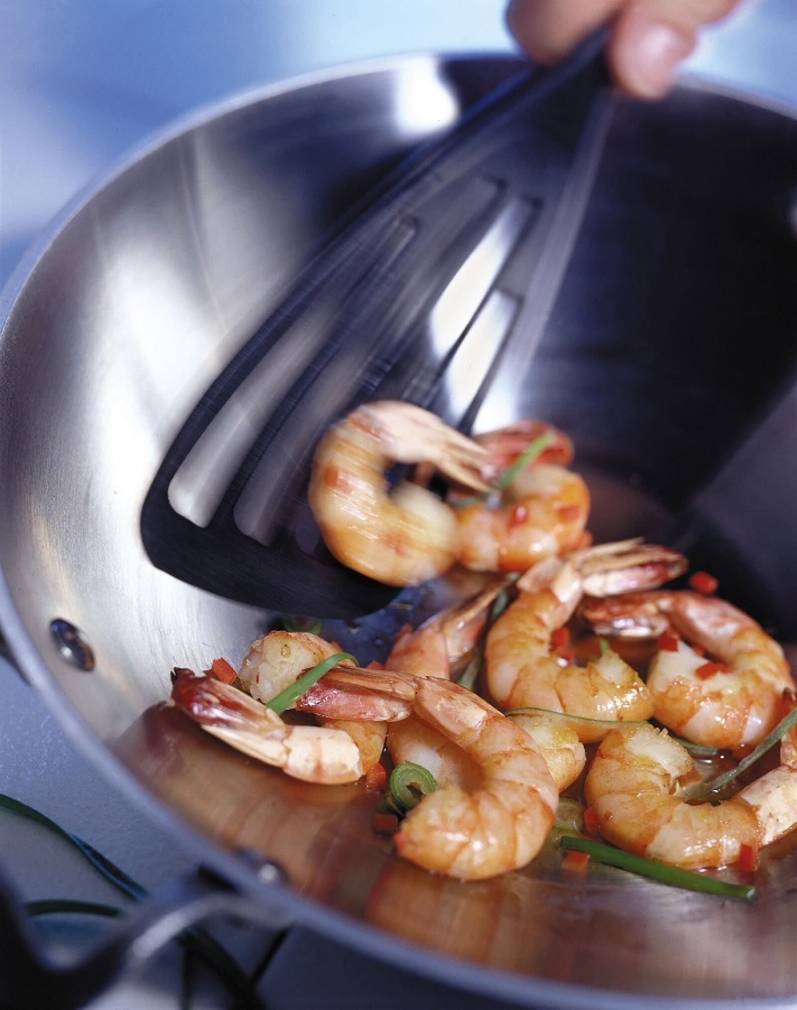 Stir-fried shrimp. (Bill Hogan/Chicago Tribune/TNS)