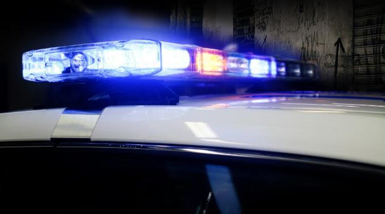 Stock photo of police lights.