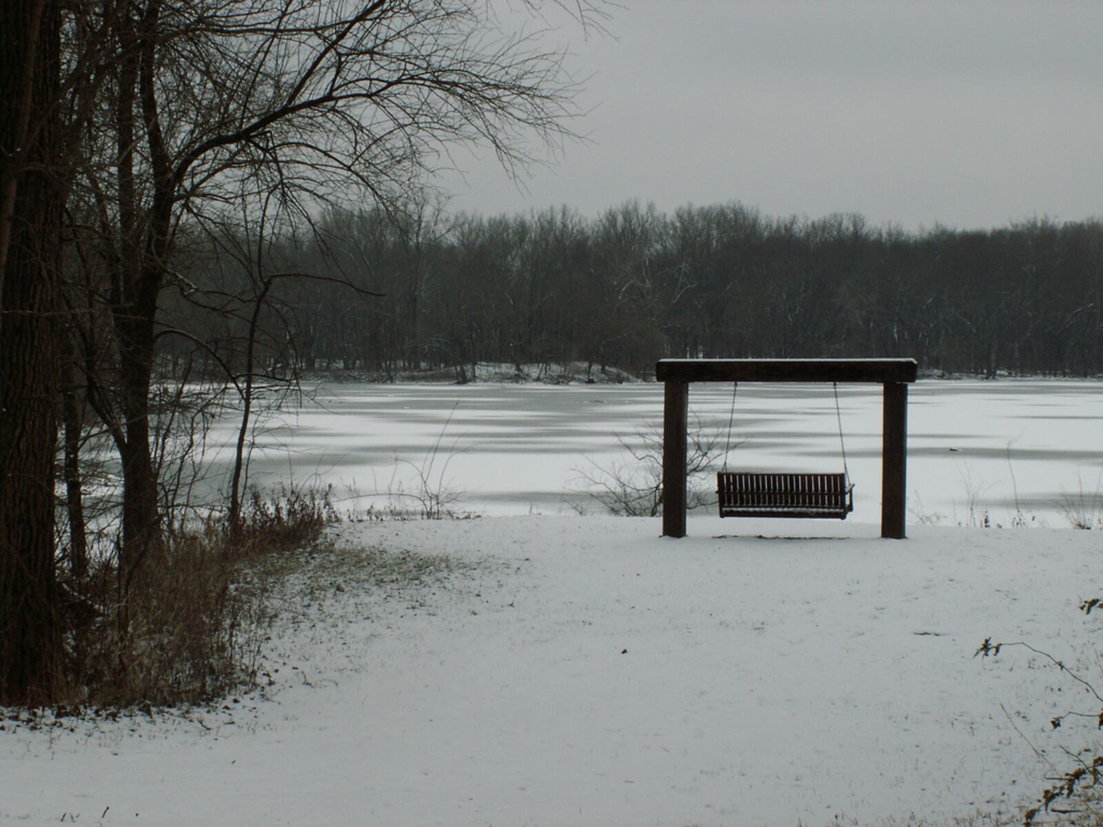 Englewood MetroPark in the winter.