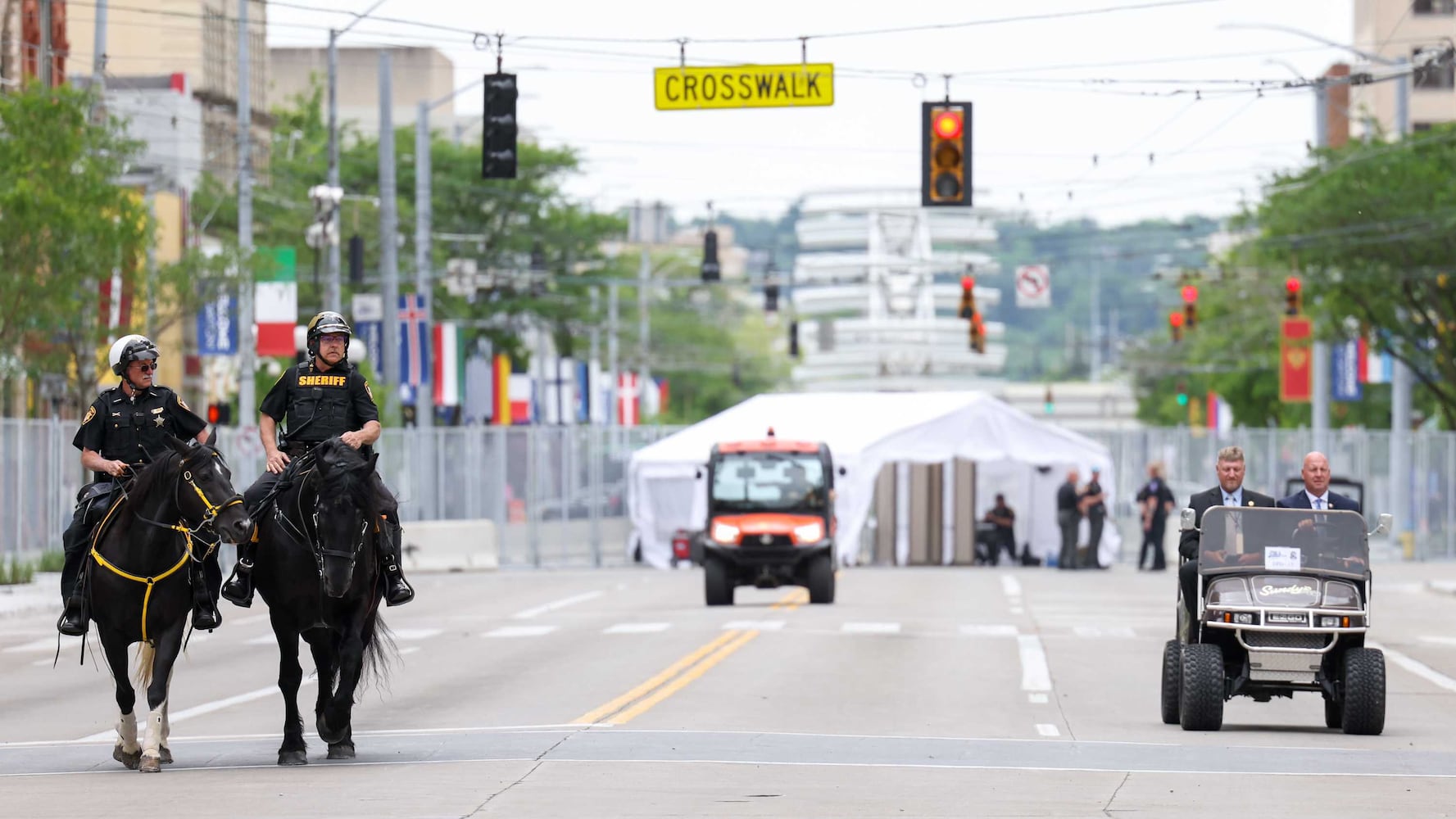 Law enforcement on Main Street