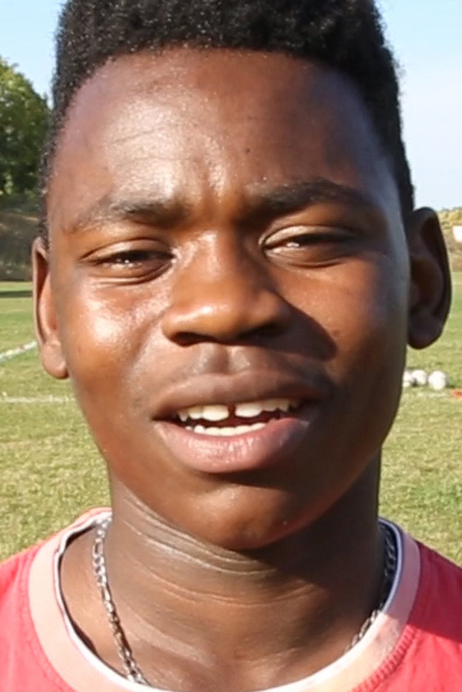 Kasongo Lamber, from Tanzania, is a member of the Belmont High School Boys Soccer Team. TY GREENLEES / STAFF