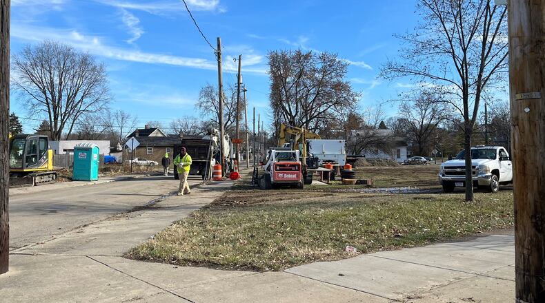 A city-owned property at 1434 Wayne Avenue in Dayton. Liberty High School is interested in buying the property. CORNELIUS FROLIK / STAFF