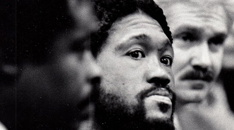 Samuel Moreland during his arraignment on five charges of murder on Nov. 4, 1985. DAYTON DAILY NEWS ARCHIVE