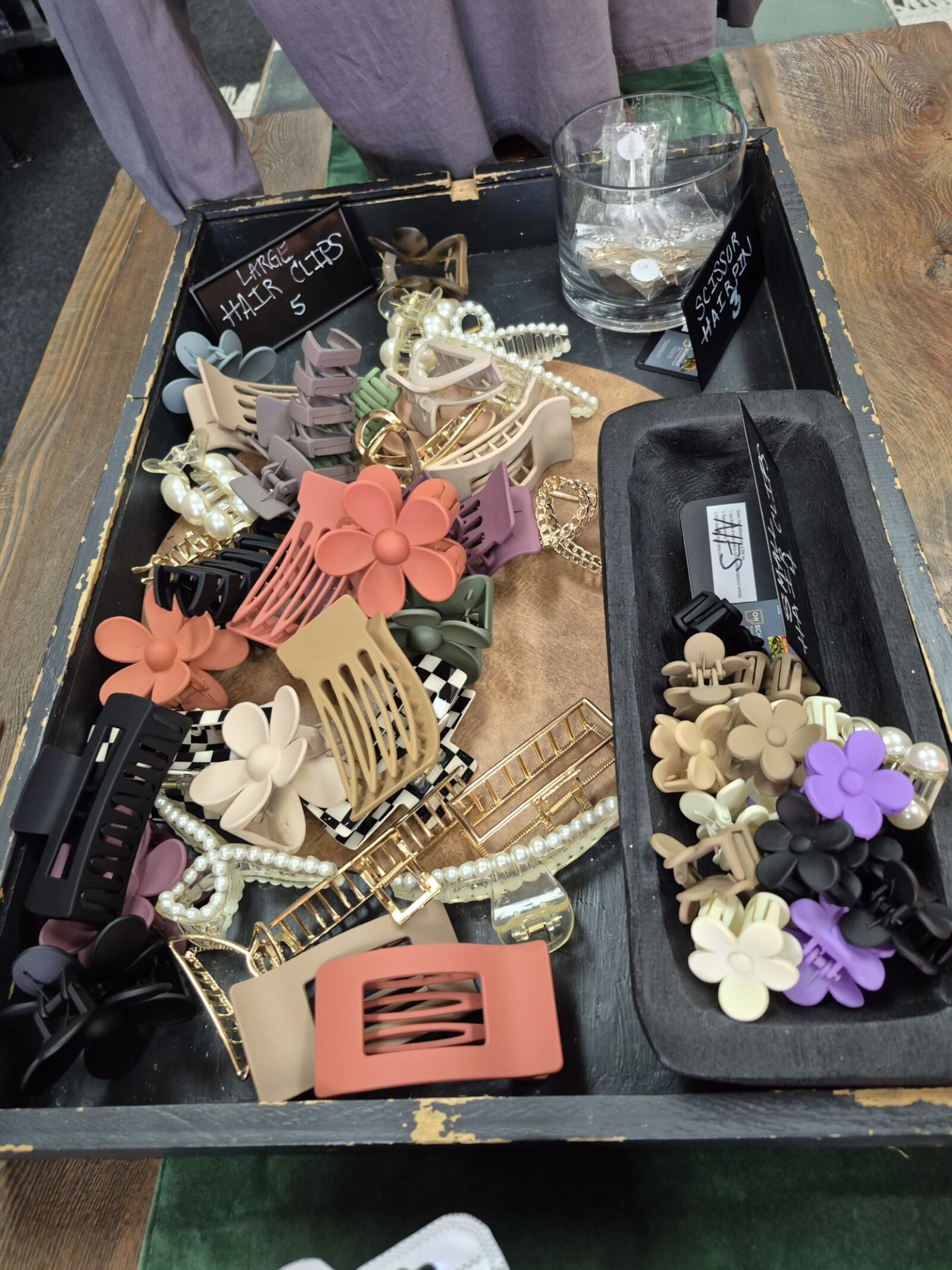 Sunday Best Co. carries an assortment of hairclips, scrunchies and other accessories handmade by local vendors. MICHAEL KURTZ / STAFF