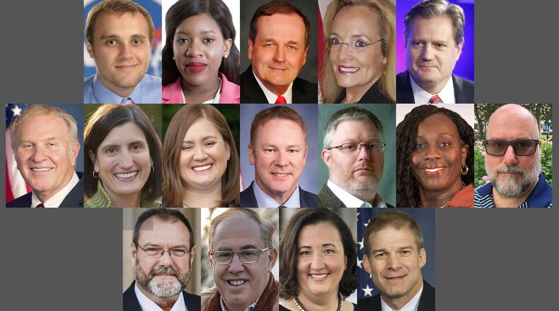 Primary candidates for area Ohio congressional seats. SUBMITTED
