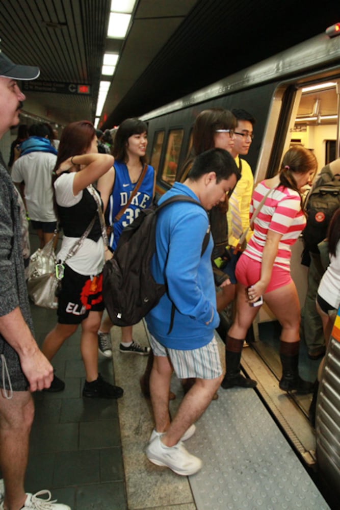 No Pants Subway Ride Atlanta 2013
