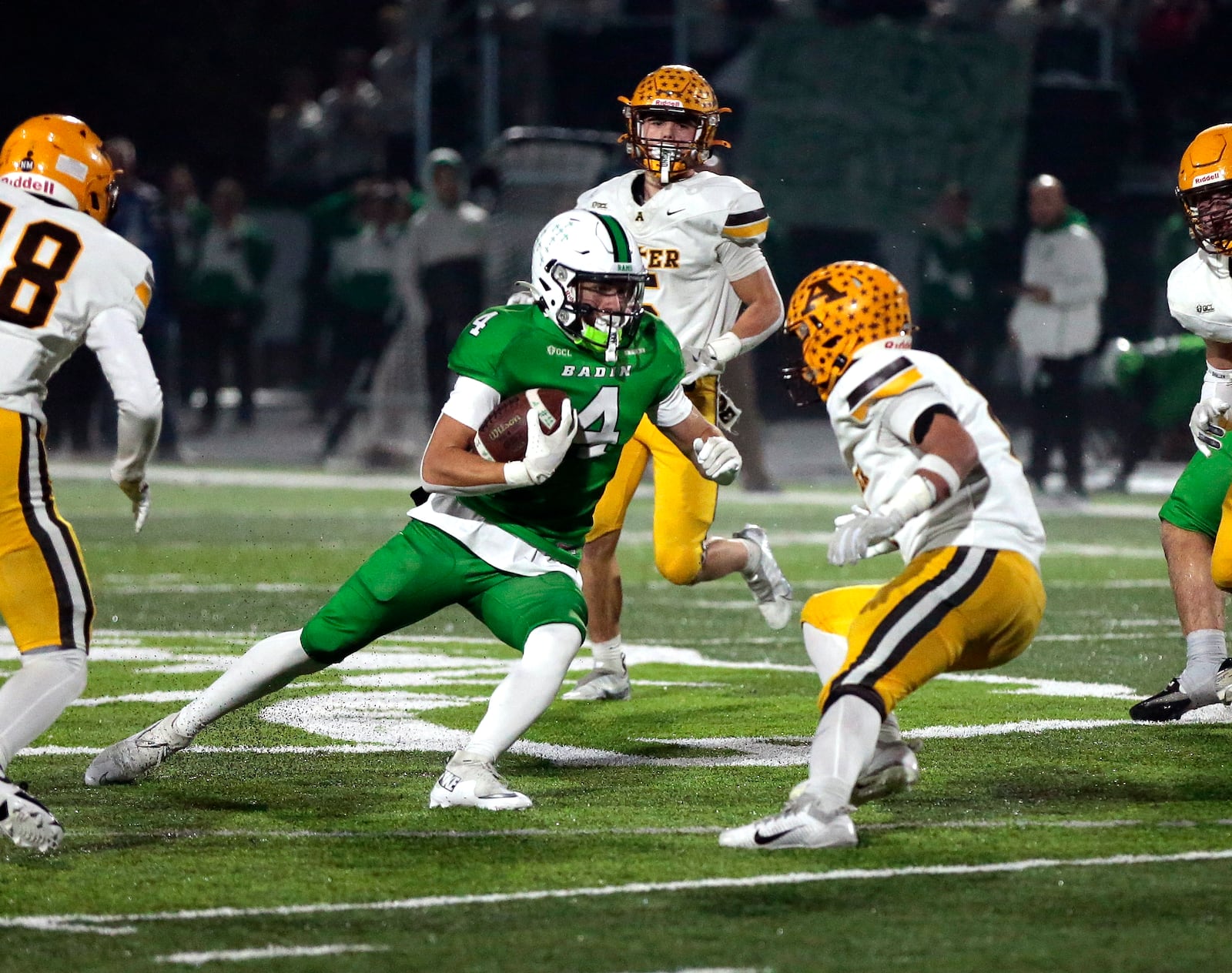Kettering Alter travels to Hamilton Badin in a Division III football playoff game on Friday, Nov. 7, 2025, at Matandy Sportsplex in Hamilton. Badin won 35-28. STEVEN WRIGHT / STAFF