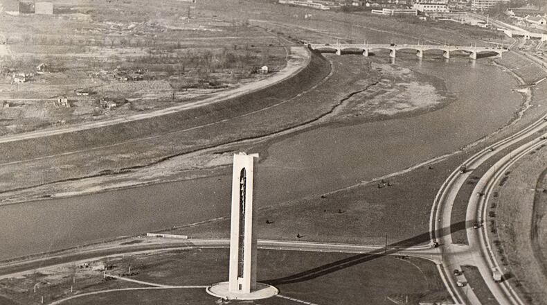 This view of Deeds Carillon was photographed in November 1941. DAYTON DAILY NEWS ARCHIVE